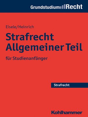 cover image of Strafrecht Allgemeiner Teil